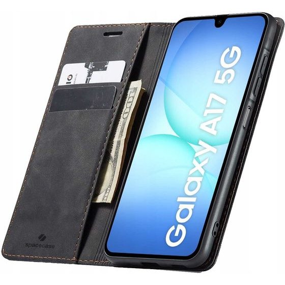 Spacecase Wallet Galaxy A17 4G/5G black - (5905719132644)