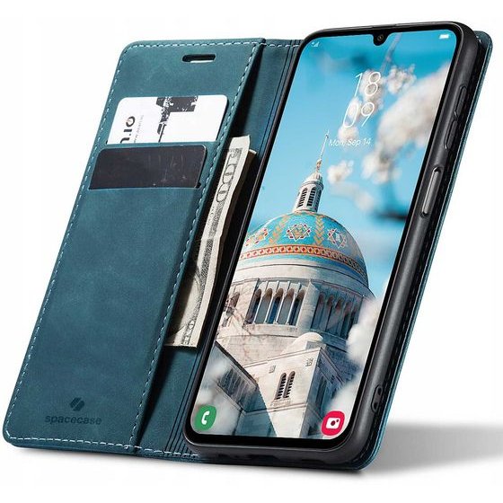 Spacecase Wallet Galaxy A24 blue - (5905719012915)