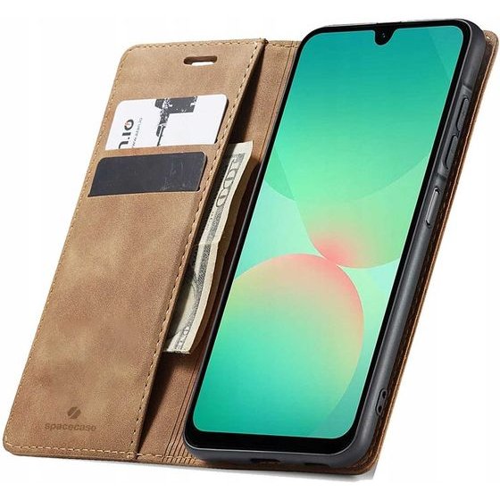 Spacecase Wallet Galaxy A27 5G light brown - (5905719141356)