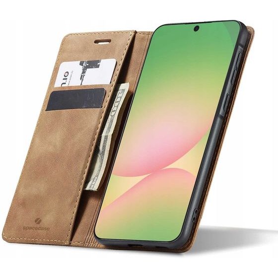 Spacecase Wallet Galaxy A37 5G light brown - (5905719140311)