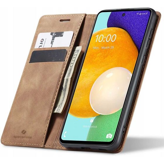 Spacecase Wallet Galaxy A53 light brown - (5903943294244)