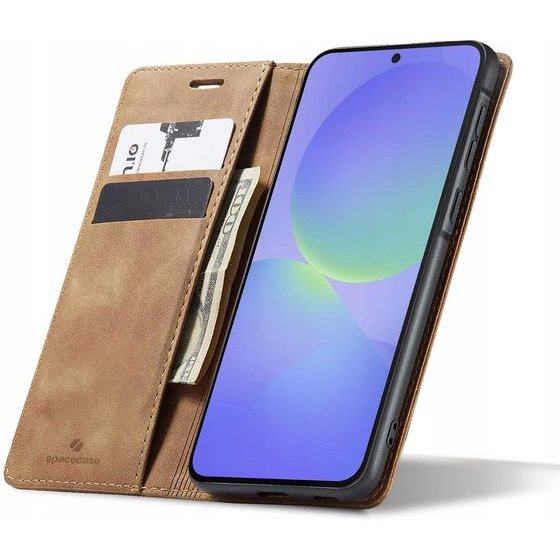 Spacecase Wallet Galaxy A57 5G light brown - (5905719140274)