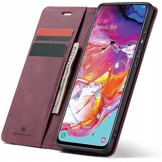 Spacecase Wallet Galaxy A70 red - (5903943201105)