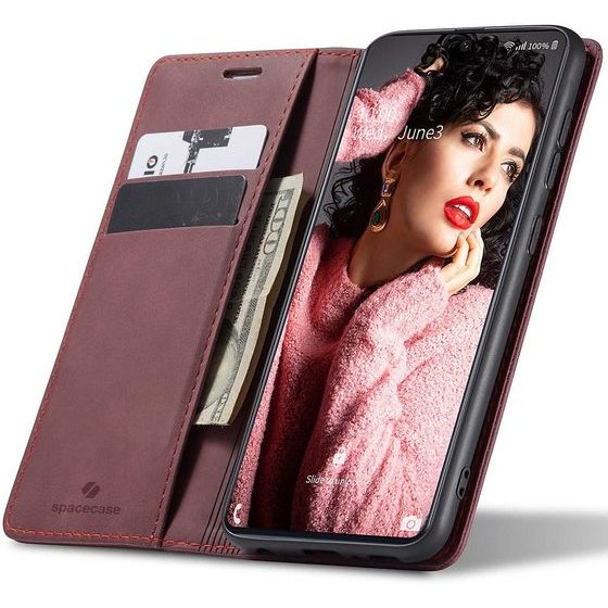 Spacecase Wallet Galaxy A71 red - (5903943200467)