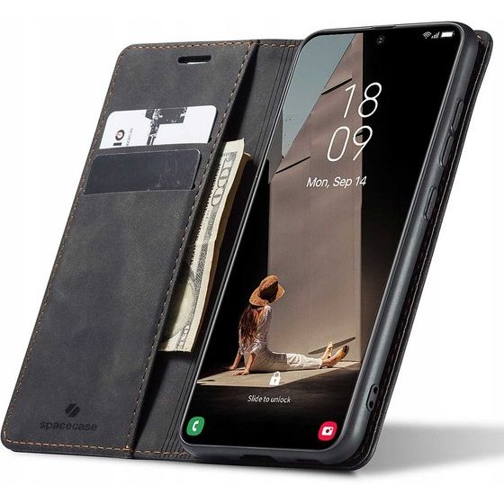 Spacecase Wallet Galaxy S21 FE black - (5903943238583)