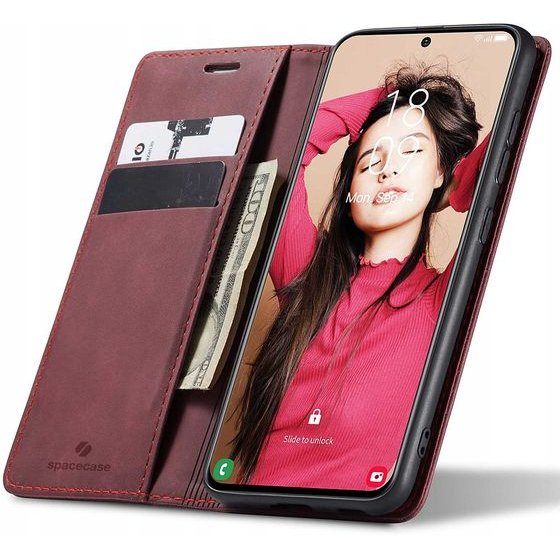 Spacecase Wallet Galaxy S21 FE red - (5903943238590)