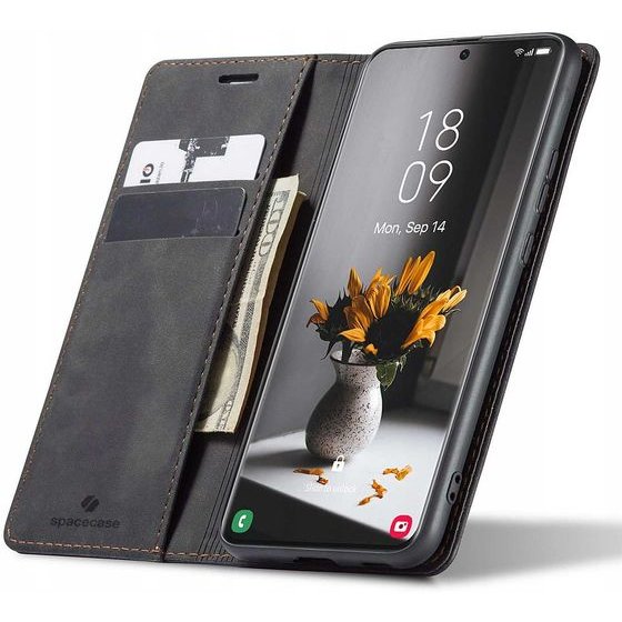 Spacecase Wallet Galaxy S21 Ultra black - (5903943228720)
