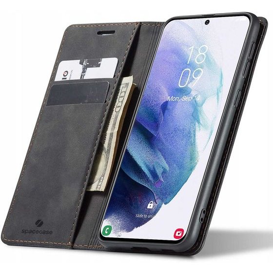 Spacecase Wallet Galaxy S21+ black - (5903943228683)