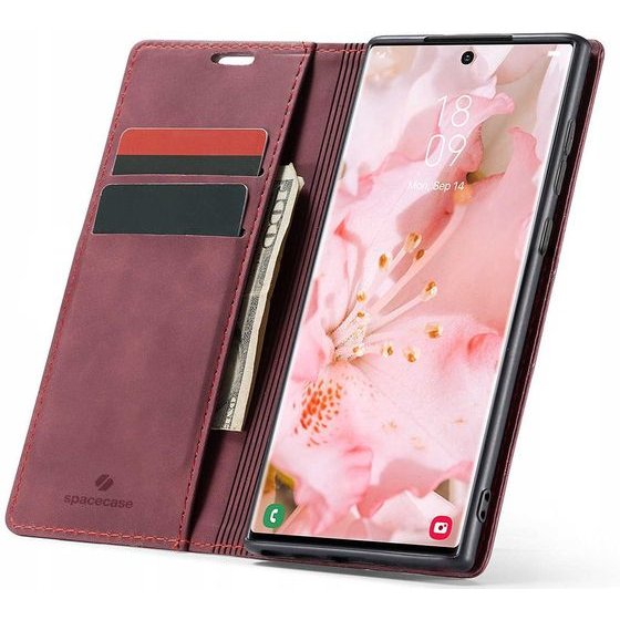Spacecase Wallet Galaxy S22 Ultra red - (5903943274468)