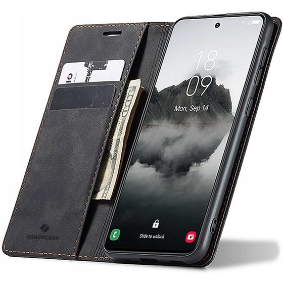 Spacecase Wallet Galaxy S24 FE Black - (5905719113100)
