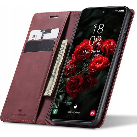 Spacecase Wallet Galaxy S24 FE red - (5905719113964)