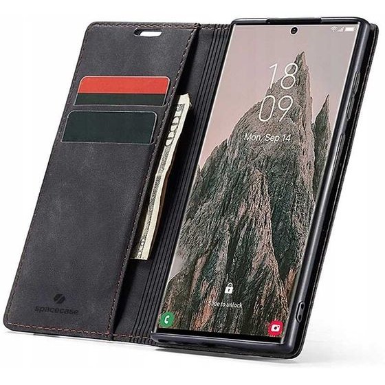 Spacecase Wallet Galaxy S24 Ultra black - (5905719106447)