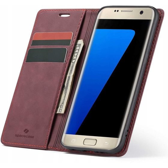 Spacecase Wallet Galaxy S7 Edge red - (5903943225125)