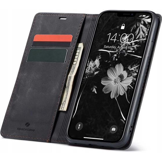 Spacecase Wallet iPhone 11 black - (5903943200764)