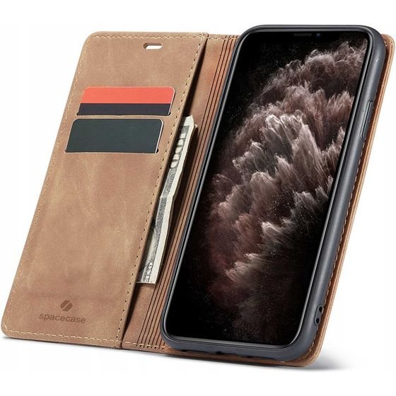 Spacecase Wallet iPhone 11 Pro light brown - (5903943200733)