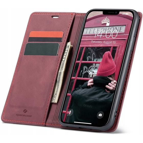 Spacecase Wallet iPhone 11 red - (5903943200788)