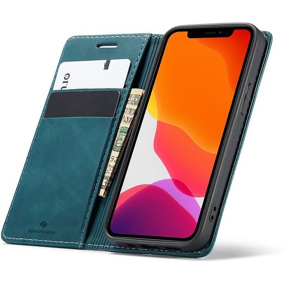 Spacecase Wallet iPhone 12/12 Pro blue - (5903943200832)