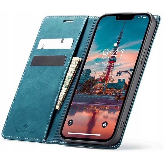 Spacecase Wallet iPhone 13 / 14 blue - (5905123427299)