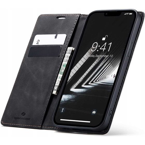 Spacecase Wallet iPhone 14 Plus black - (5905123427312)