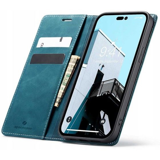 Spacecase Wallet iPhone 14 Pro blue - (5905123427374)