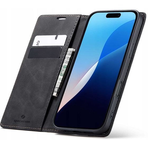 Spacecase Wallet iPhone 16 Pro Max black - (5905719111441)