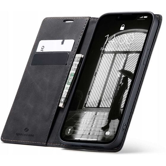 Spacecase Wallet iPhone 16E / 17E black - (5905719117917)