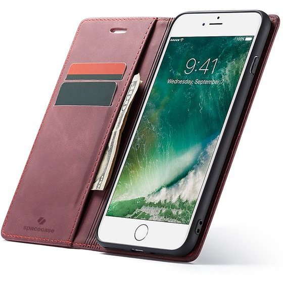 Spacecase Wallet iPhone 7/8 Plus red - (5903943200665)