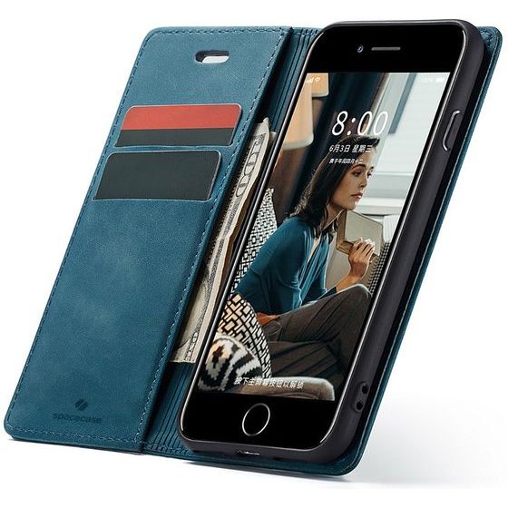 Spacecase Wallet iPhone 7/8/SE 2020 blue - (5903943200634)