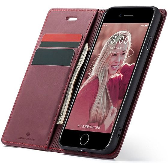 Spacecase Wallet iPhone 7/8/SE 2020 red - (5903943200627)