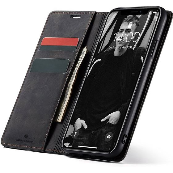 Spacecase Wallet iPhone Xr black - (5903943225330)