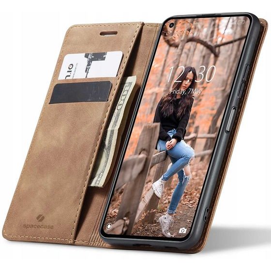 Spacecase Wallet Mi 11 Lite/5G NE light brown - (5903943232390)