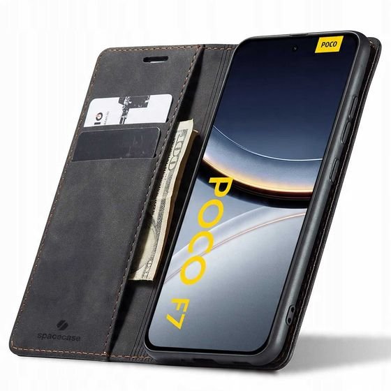 Spacecase Wallet Poco F7 5G black - (5905719129712)