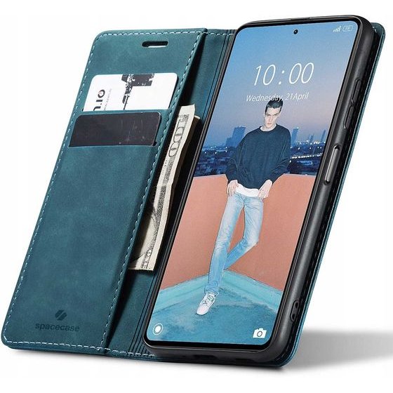 Spacecase Wallet Poco X5 Pro/Note 12 Pro blue - (5905123475412)