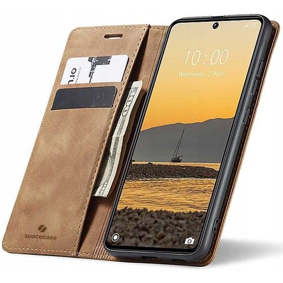 Spacecase Wallet Poco X6 / RM Note 13 Pro 5G light brown - (5905719108083)