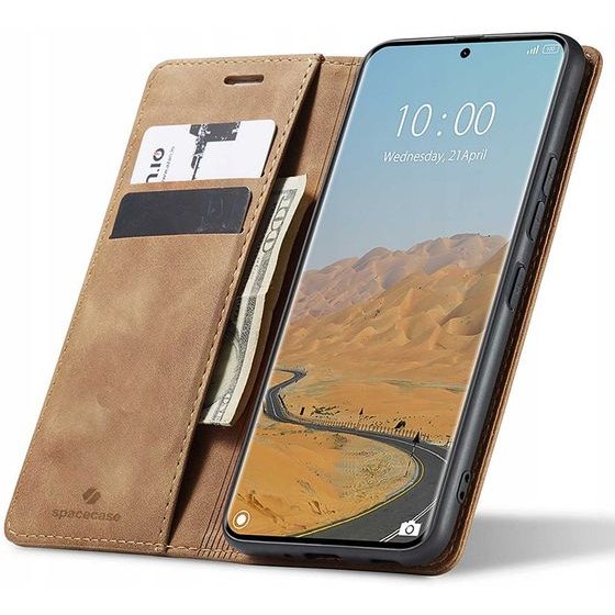 Spacecase Wallet Poco X7/RM Note 14 Pro/Pro+ 5G brown - (5905719118563)
