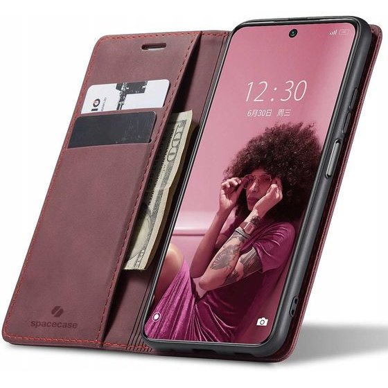 Spacecase Wallet Redmi Note 10 Pro red - (5903943231126)