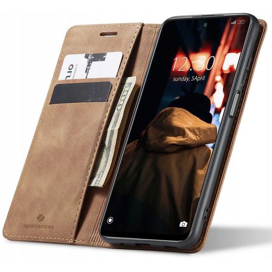 Spacecase Wallet Redmi Note 11/11s light brown - (5903943294565)