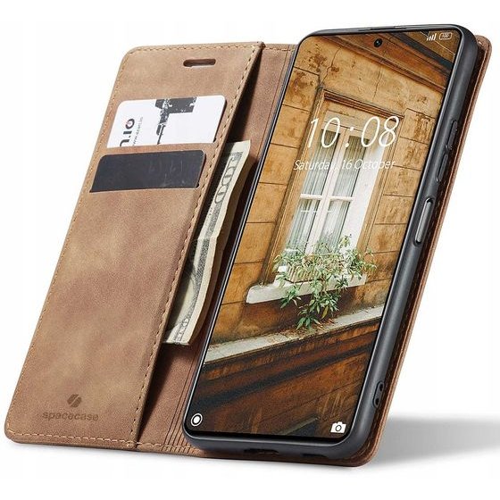 Spacecase Wallet Xiaomi 11T/11T Pro light brown - (5903943237159)