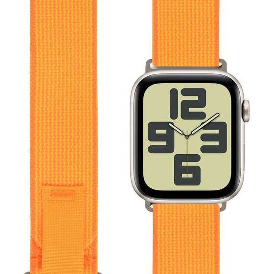 OBAL:Me Textile Strap For Apple Watch 42-49mm M-L Orange - (57983130780)