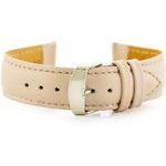 Pacific W83L Leather Watch Strap - Beige - 20mm - (W83L GOLD)