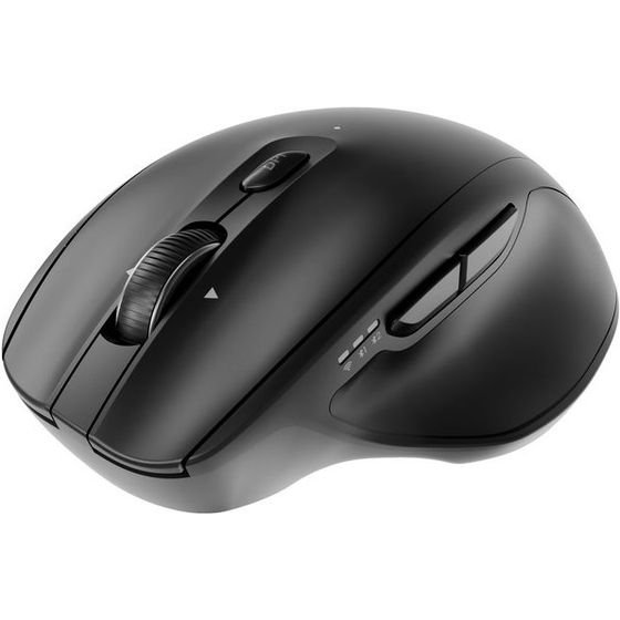 Gembird Dual-Mode Wireless Mouse (2.4G + BT), 2400 DPI, 6-button, Black - (MUSW2-6B-02)