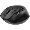 Gembird Triple-Mode Wireless Ergonomic Mouse (2.4G + Bt + USB), 2400 DPI, 9-button, Black - (MUSW3-9B-01)