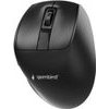 Gembird Triple-Mode Wireless Ergonomic Mouse (2.4G + Bt + USB), 2400 DPI, 9-button, Black - (MUSW3-9B-01)