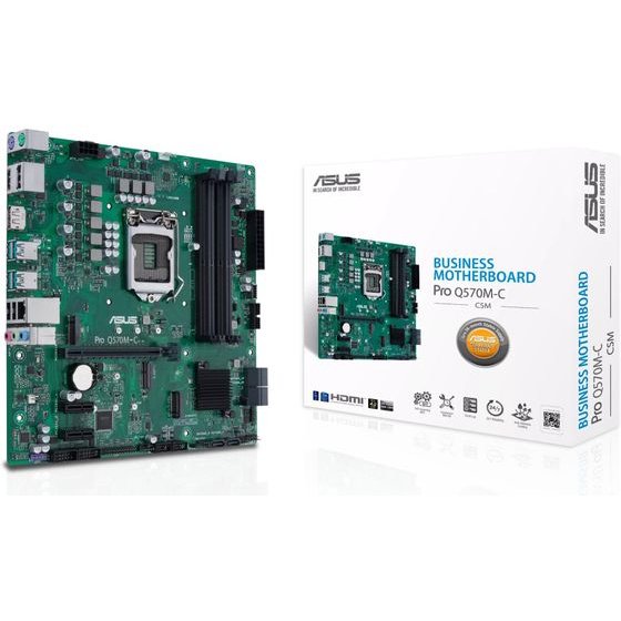 Asus Mainboard Pro Q570M-C/Csm / Black - (90MB1700-M0EAYC)
