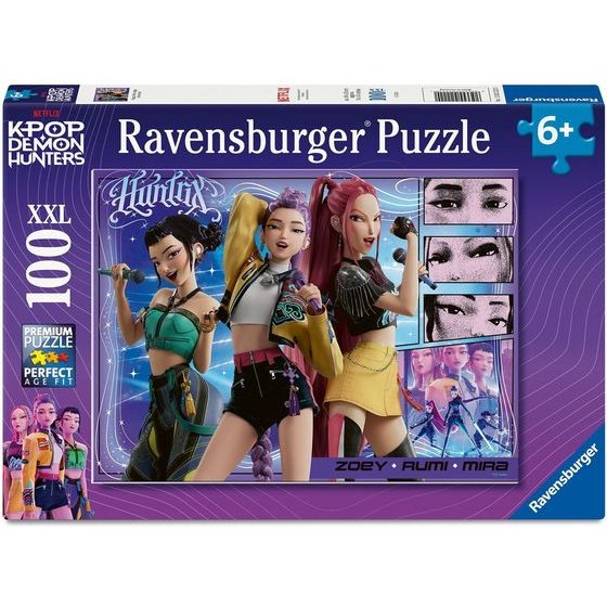 Ravensburger Puzzle: K-Pop Demon Hunter- Zoey,Rumi, Mira Xxl (100pcs) (12002222)