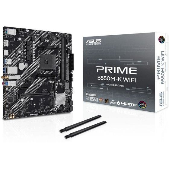 Asus Motherboard Prime B550M-K WIFI, AM4 , Matx - (90MB1R80-M0EAY0)
