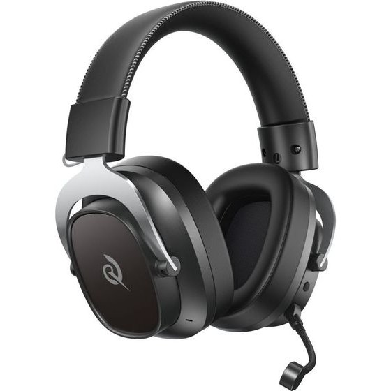 QCY Heroad VT200 Pro Tri-Mode Black Wired/Wireless/Bt Gaming Headset 53mm Metal Headband PS4/PS5/Pc - (QCY-H8GM Tri Black)