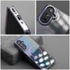 Case For Samsung A07 / A08 Frame Clear Hybrid Mag Cover Compatible With Magsafe purple