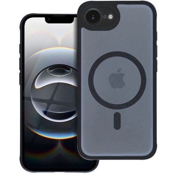 Case For Samsung A07 / A08 Full Matte Mag Cover Compatible With Magsafe black