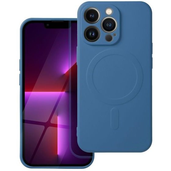 Case For Samsung A07 / A08 Silicone Mag Cover Compatible With Magsafe (Camera protection) blue
